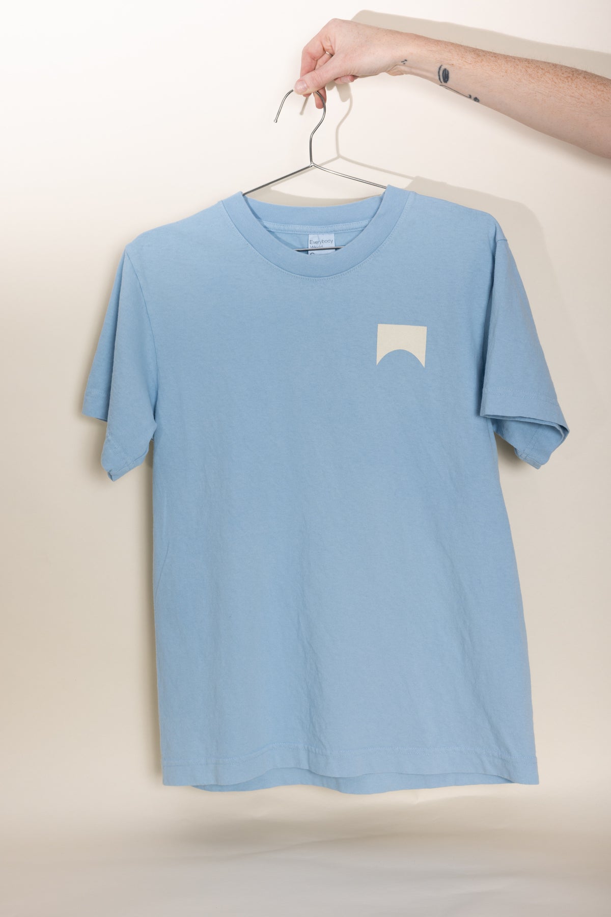 Ilse T-Shirt: Light Blue/Cream
